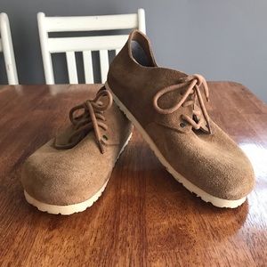Birkenstock Brown Suede Lace Up Shoes-WORN ONCE